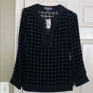 Black velvet vineyard Vines Top with black Cami